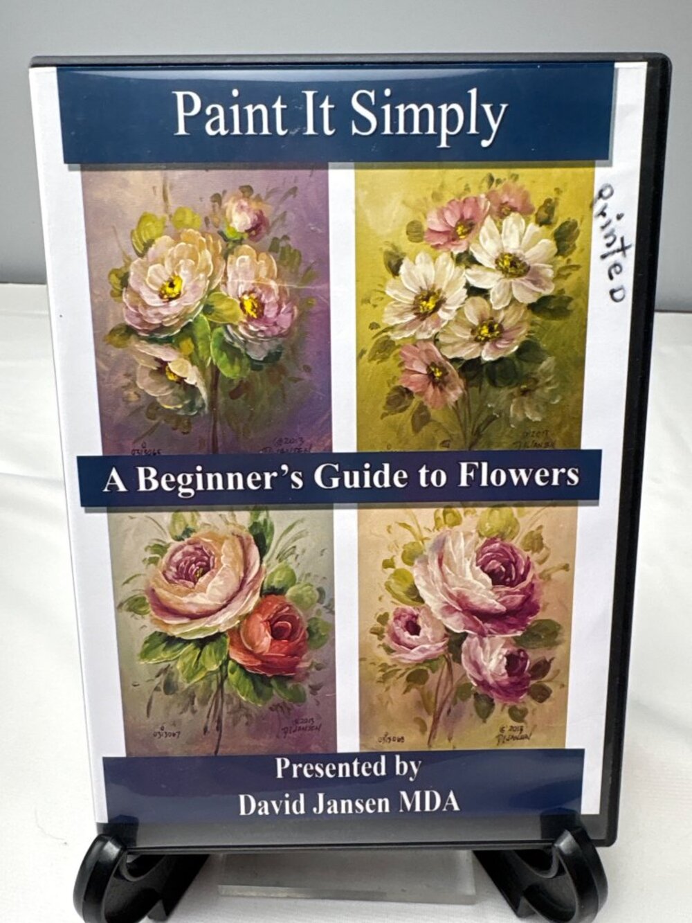 Paint It Simply 2 DVD Set A Beginners Guide to Flowers David Jansen MDA